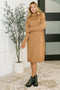 Personal Assistant Turtleneck Dress in Deep Camel - LISA MARIE BOUTIQUE - Womens - Small -