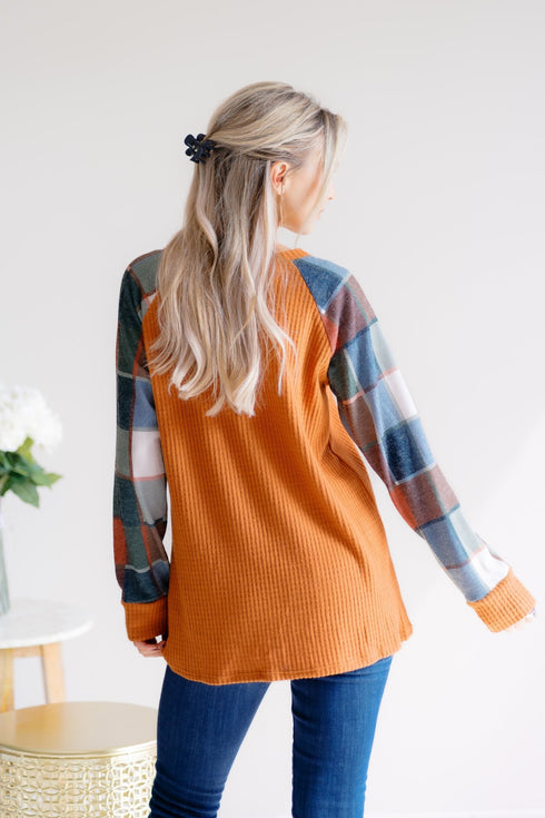 Plaid Intentions Top - LISA MARIE BOUTIQUE - S -