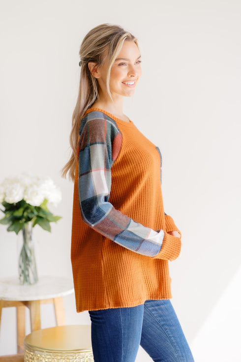 Plaid Intentions Top - LISA MARIE BOUTIQUE - S -