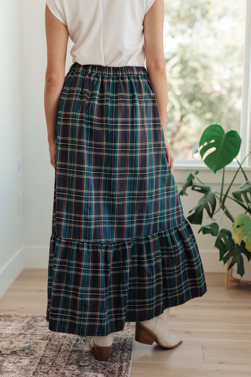 Plaid Perfection Maxi Skirt - LISA MARIE BOUTIQUE - Bottoms - Small -