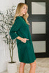 Portfolio Quarter Sleeve Dress in Hunter Green - LISA MARIE BOUTIQUE - Womens - Small -