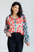 Presupposed Ideas Mixed Print Button Up Blouse - LISA MARIE BOUTIQUE - Blouses - Small -