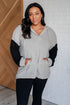 Pull Up Your Sleeves Color Block Hoodie - 9/30/2025 NEW - LISA MARIE BOUTIQUE - Tops - Small -
