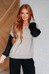Pull Up Your Sleeves Color Block Hoodie - 9/30/2025 NEW - LISA MARIE BOUTIQUE - Tops - Small -