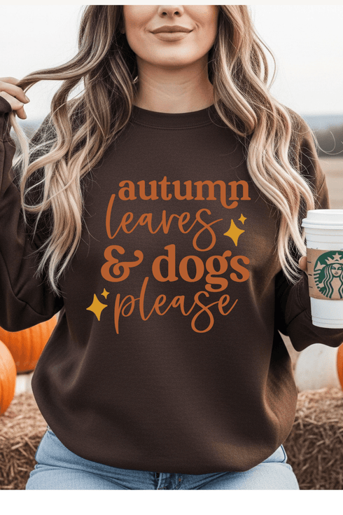 Puppy Love Sweatshirt - LISA MARIE BOUTIQUE - S - Dark Chocolate Gildan Sweatshirt -