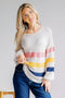 Radiant Skies Striped Pullover - LISA MARIE BOUTIQUE - S -