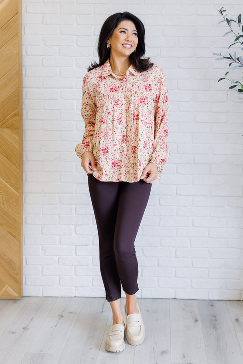 Reap What You Sow Button Down - LISA MARIE BOUTIQUE - Blouses - Small -