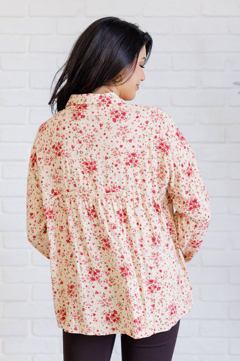 Reap What You Sow Button Down - LISA MARIE BOUTIQUE - Blouses - Small -