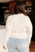 Requisite Request Surplice Crop Sweater - LISA MARIE BOUTIQUE - Tops - Small -