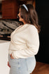 Requisite Request Surplice Crop Sweater - LISA MARIE BOUTIQUE - Tops - Small -
