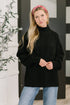 Right to the Core High Neck Pullover in Black - LISA MARIE BOUTIQUE - Womens - Small -