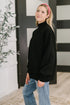 Right to the Core High Neck Pullover in Black - LISA MARIE BOUTIQUE - Womens - Small -