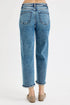 RISEN Full Size High Rise Crop Boyfriend Jeans Plus Size - LISA MARIE BOUTIQUE - MEDIUM - 0 -