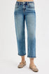 RISEN Full Size High Rise Crop Boyfriend Jeans Plus Size - LISA MARIE BOUTIQUE - MEDIUM - 0 -