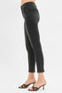 RISEN Full Size Tummy Control Mid Rise Crop Skinny Jeans Plus Size - LISA MARIE BOUTIQUE - BLACK - 0 -