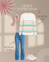 Rose Mist Stripe Sweater - LISA MARIE BOUTIQUE - S -