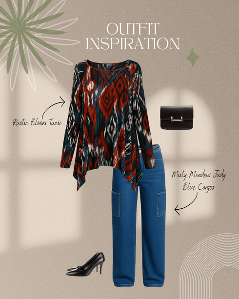 Rustic Bloom Tunic - LISA MARIE BOUTIQUE - S -