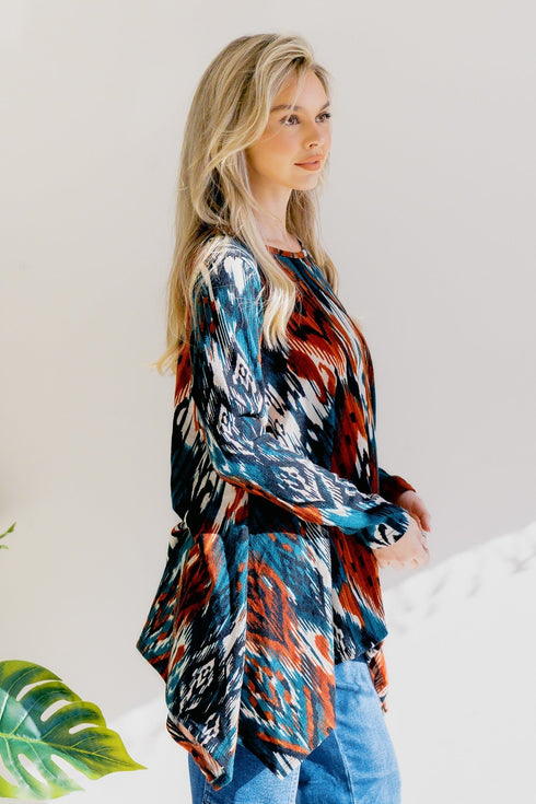 Rustic Bloom Tunic - LISA MARIE BOUTIQUE - S -