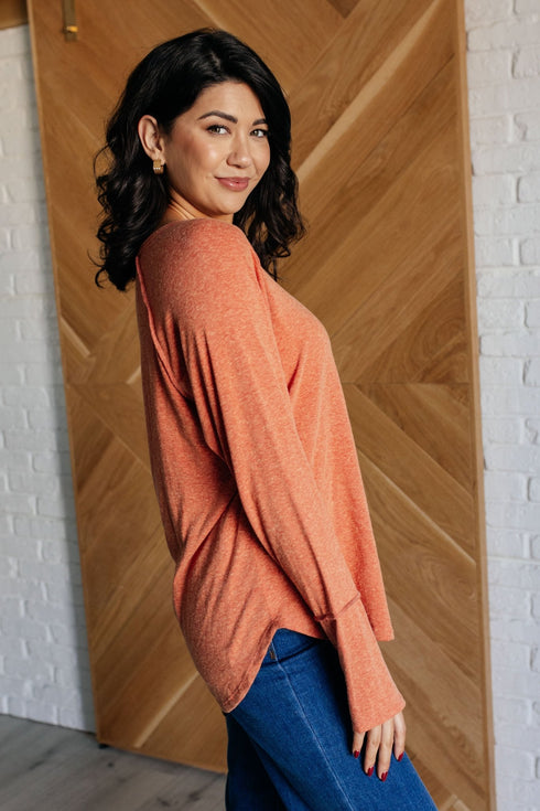Rustic Charm Long Sleeve Top - LISA MARIE BOUTIQUE - Tops - Small -