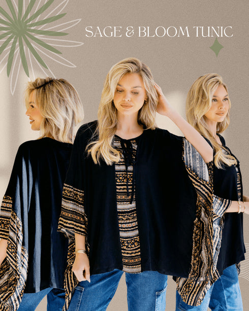 Sage & Bloom Tunic - LISA MARIE BOUTIQUE - OS -