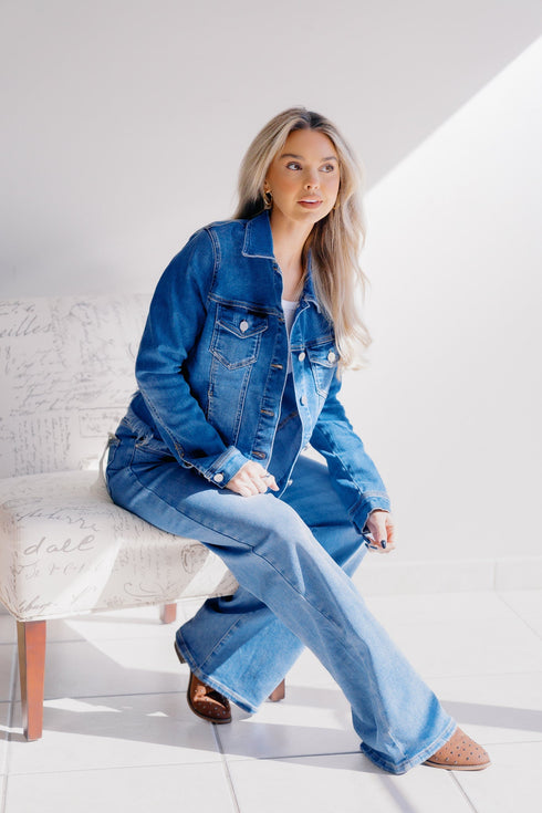 Sea Spray Frayed Jacket - LISA MARIE BOUTIQUE - S -