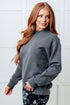 Settle In Mock Neck Sweatshirt - LISA MARIE BOUTIQUE - Tops - Small -