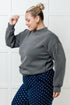 Settle In Mock Neck Sweatshirt - LISA MARIE BOUTIQUE - Tops - Small -