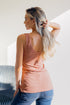 Shadowed Blush Tank - LISA MARIE BOUTIQUE - OS -