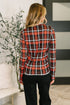 She's Always Changing Plaid Lettuce Hem Top - LISA MARIE BOUTIQUE - Womens - Small -