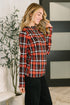 She's Always Changing Plaid Lettuce Hem Top - LISA MARIE BOUTIQUE - Womens - Small -