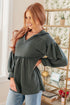 She's Not Wrong Hooded V - Neck Pullover - LISA MARIE BOUTIQUE - Tops - Small -