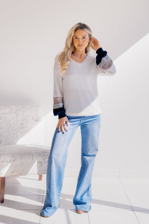 Shoreline Glow Long Sleeve - LISA MARIE BOUTIQUE - S -