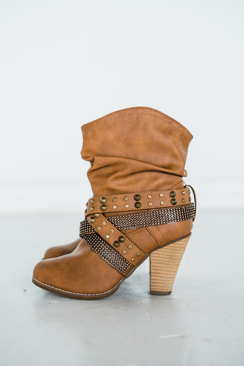 Short Change Booties in Tan