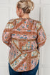 Show and Tell Mixed Print Peasant Blouse - LISA MARIE BOUTIQUE - Blouses - Small -