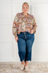 Show and Tell Mixed Print Peasant Blouse - LISA MARIE BOUTIQUE - Blouses - Small -