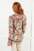 Show and Tell Mixed Print Peasant Blouse - LISA MARIE BOUTIQUE - Blouses - Small -