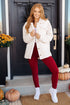 Shrouded in Sherpa Coat in White - LISA MARIE BOUTIQUE - Layers - Small -