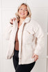 Shrouded in Sherpa Coat in White - LISA MARIE BOUTIQUE - Layers - Small -