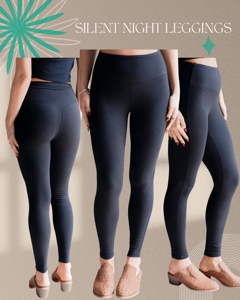 Silent Night Leggings - LISA MARIE BOUTIQUE - S -