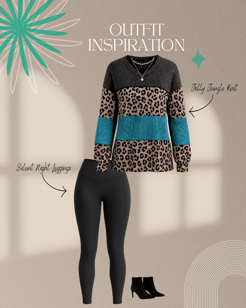 Silent Night Leggings - LISA MARIE BOUTIQUE - S -