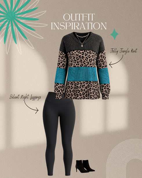 Silent Night Leggings - LISA MARIE BOUTIQUE - S -