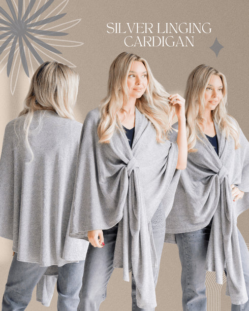 Silver Lining Cardigan - LISA MARIE BOUTIQUE - OS -