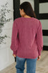 Simply Styled Balloon Sleeve Knit Top - LISA MARIE BOUTIQUE - Womens - Small -