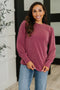 Simply Styled Balloon Sleeve Knit Top - LISA MARIE BOUTIQUE - Womens - Small -
