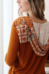 Sipping Iced Tea Mixed Print Hoodie - LISA MARIE BOUTIQUE - Tops - Small -