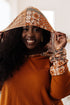 Sipping Iced Tea Mixed Print Hoodie - LISA MARIE BOUTIQUE - Tops - Small -
