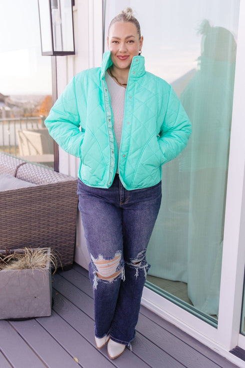 Slightly Distracted Puffer Jacket - LISA MARIE BOUTIQUE - Layers - Small -