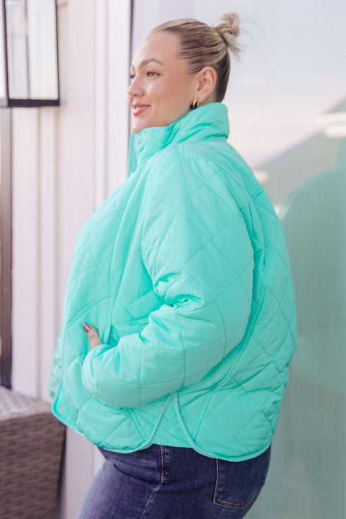 Slightly Distracted Puffer Jacket - LISA MARIE BOUTIQUE - Layers - Small -