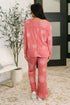 Snowflake Sniffles Pajama Set in Red - LISA MARIE BOUTIQUE - Womens - Small -