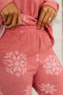 Snowflake Sniffles Pajama Set in Red - LISA MARIE BOUTIQUE - Womens - Small -